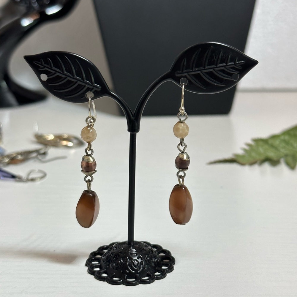 Beads With dangle Earrings